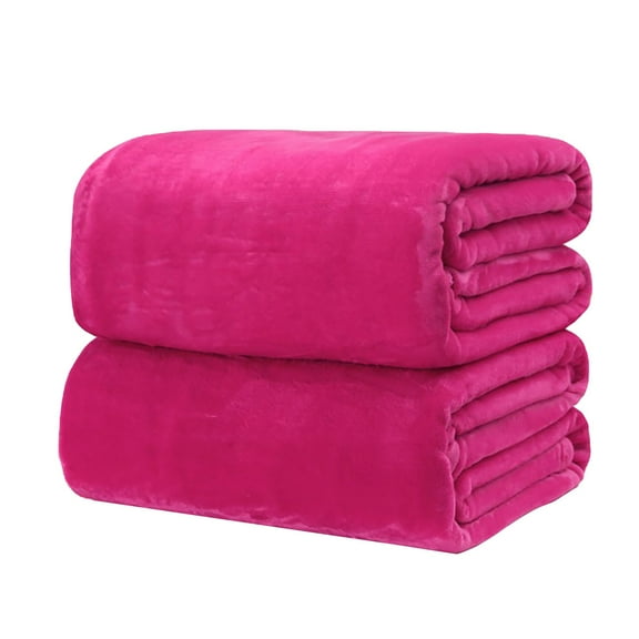 VogueV Solid Color Flannel Coral Velvet Blanket, Ultra-Soft Pet Throw 50X70Cm, Yoga Air-Conditioning Cover, Reversible Fade-Proof, Machine Washable Travel Mat, 19.7" X 27.6"