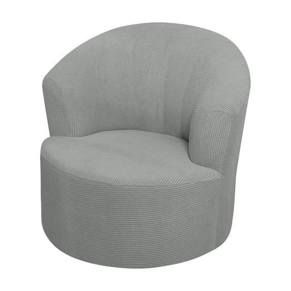 VogueV Stretch Swivel Chair Slipcover, Round Club Armchair Cover for Barrel Recliner Sofa, 92% Polyester 8% Spandex, Modern Furniture Protector for Hotel, Home, Pets, Machine Washable, 1 Sofa Cover
