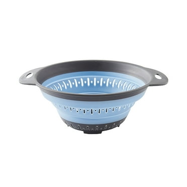 VogueV Tableware | Collapsible Colander Strainer With Plastic Handles Foldable Storage Basket