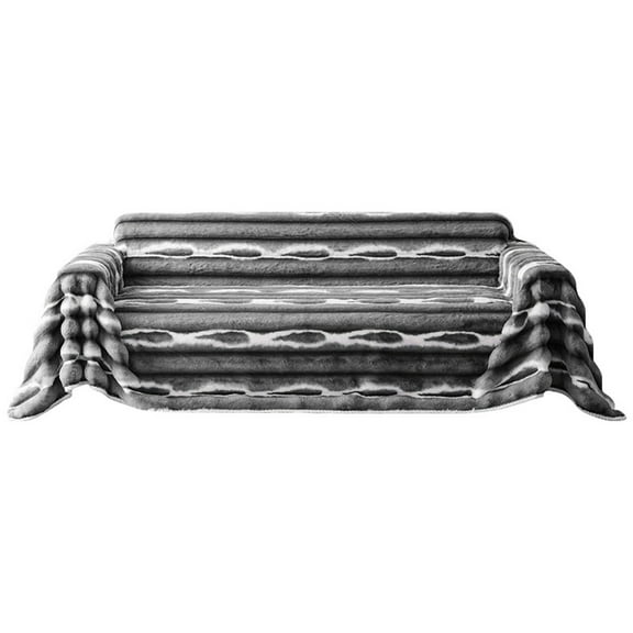 VogueV Tie Dye Plush Sofa Cover, Soft Stretchable Slipcover for Living Room, Bedroom, Dorm, Hotel, Furniture Protector, Decorative Accent, 1 Piece