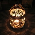 thumbnail image 1 of VogueV Vintage Birdcage Candle Lantern, White Iron Hanging Cage for Tea Lights, Rustic Wedding & Patio Décor, Freestanding Or Hanging Use, 1Pc Birdcage Shaped Iron Wind Lamp Candle Holder, 1 of 9