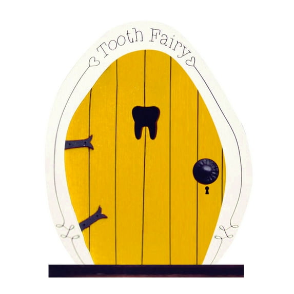 VogueV Wooden Fairy Door Decoration, Flat DIY Garden Ornament for teen, Tree Elf House Accent, Indoor Outdoor Year-Round Display