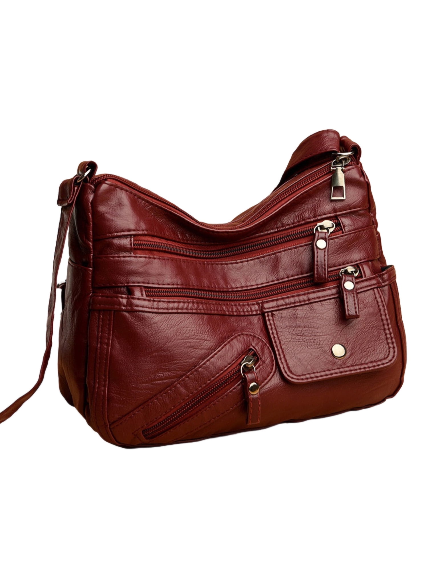 Voguele Ladies Crossbody Bag Large Capacity Purse Zipper Waterproof