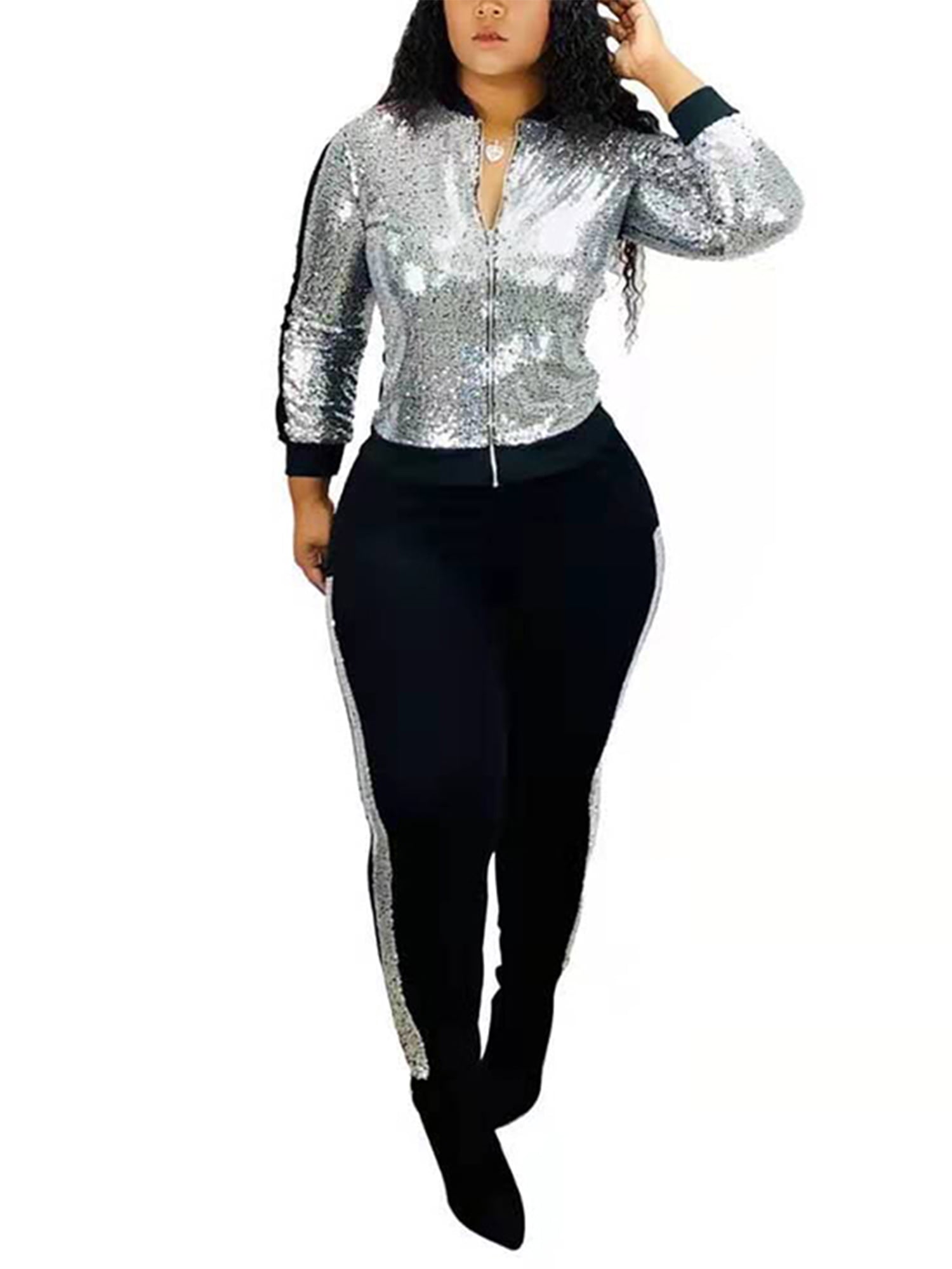 Sequin clearance jogging suit