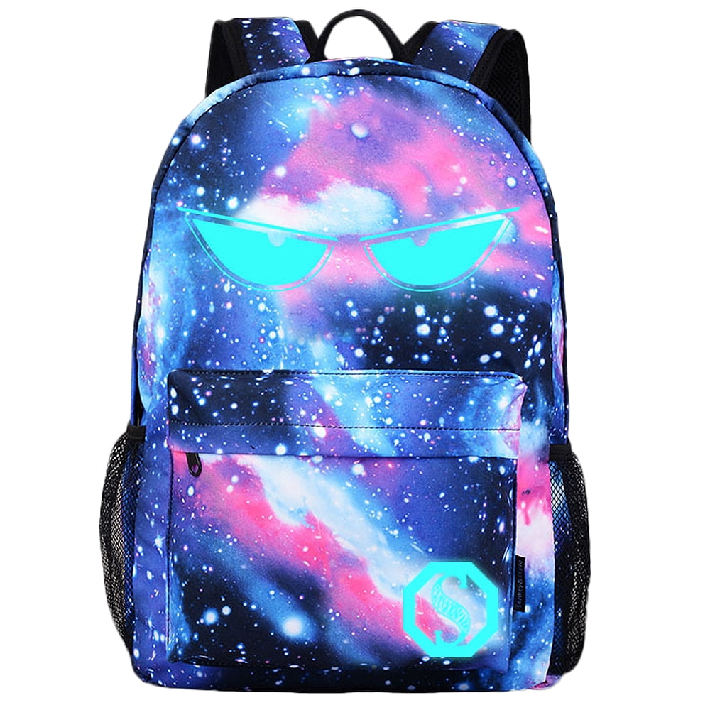 Voguele USB Charge Luminous Backpack Cool Boys School Backpack Shoulder