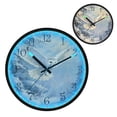 thumbnail image 1 of Voice Activated Clock with Glow Light 12 Inch Large Silent Wall Clock Battery Operated for Home Decor A Anowy Owl, 1 of 8