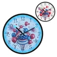 thumbnail image 1 of Voice Activated Clock with Glow Light 12 Inch Large Silent Wall Clock Battery Operated for Home Decor Balloons and Fireworks, 1 of 8