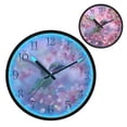 thumbnail image 1 of Voice Activated Clock with Glow Light 12 Inch Large Silent Wall Clock Battery Operated for Home Decor Beautiful Pink Hummingbird, 1 of 8