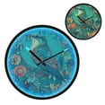 thumbnail image 1 of Voice Activated Clock with Glow Light 12 Inch Large Silent Wall Clock Battery Operated for Home Decor Beautiful Psychedelic Bird, 1 of 8