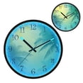 thumbnail image 1 of Voice Activated Clock with Glow Light 12 Inch Large Silent Wall Clock Battery Operated for Home Decor Blue and Green Gradient, 1 of 8