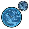 thumbnail image 1 of Voice Activated Clock with Glow Light 12 Inch Large Silent Wall Clock Battery Operated for Home Decor Books Flying, 1 of 8