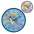 thumbnail image 1 of Voice Activated Clock with Glow Light 12 Inch Large Silent Wall Clock Battery Operated for Home Decor Cat and Colorful Clouds, 1 of 8