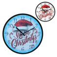 thumbnail image 1 of Voice Activated Clock with Glow Light 12 Inch Large Silent Wall Clock Battery Operated for Home Decor Christmas Fonts, 1 of 8
