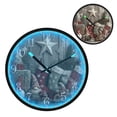 thumbnail image 1 of Voice Activated Clock with Glow Light 12 Inch Large Silent Wall Clock Battery Operated for Home Decor Christmas Stocking Patterns, 1 of 8