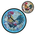 thumbnail image 1 of Voice Activated Clock with Glow Light 12 Inch Large Silent Wall Clock Battery Operated for Home Decor Colorful Rooster, 1 of 8