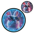 thumbnail image 1 of Voice Activated Clock with Glow Light 12 Inch Large Silent Wall Clock Battery Operated for Home Decor Cool Bunny, 1 of 8