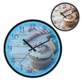 thumbnail image 1 of Voice Activated Clock with Glow Light 12 Inch Large Silent Wall Clock Battery Operated for Home Decor Cupcake, 1 of 8