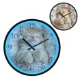 thumbnail image 1 of Voice Activated Clock with Glow Light 12 Inch Large Silent Wall Clock Battery Operated for Home Decor Cute Little Orange Cat, 1 of 8