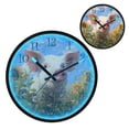 thumbnail image 1 of Voice Activated Clock with Glow Light 12 Inch Large Silent Wall Clock Battery Operated for Home Decor Cute Pig with Sunflower Field, 1 of 8