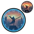 thumbnail image 1 of Voice Activated Clock with Glow Light 12 Inch Large Silent Wall Clock Battery Operated for Home Decor Elven Woman, 1 of 8