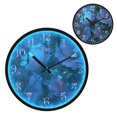 thumbnail image 1 of Voice Activated Clock with Glow Light 12 Inch Large Silent Wall Clock Battery Operated for Home Decor Fantasy Luminous Flowers, 1 of 8