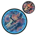 thumbnail image 1 of Voice Activated Clock with Glow Light 12 Inch Large Silent Wall Clock Battery Operated for Home Decor Fox Skull, 1 of 8