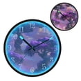 thumbnail image 1 of Voice Activated Clock with Glow Light 12 Inch Large Silent Wall Clock Battery Operated for Home Decor Giant Purple Tree, 1 of 8
