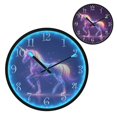 thumbnail image 1 of Voice Activated Clock with Glow Light 12 Inch Large Silent Wall Clock Battery Operated for Home Decor Glowing Unicorn, 1 of 8