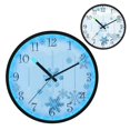 thumbnail image 1 of Voice Activated Clock with Glow Light 12 Inch Large Silent Wall Clock Battery Operated for Home Decor Hanging Snowflakes, 1 of 8