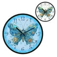 thumbnail image 1 of Voice Activated Clock with Glow Light 12 Inch Large Silent Wall Clock Battery Operated for Home Decor Intricately Butterfly, 1 of 8