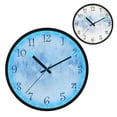 thumbnail image 1 of Voice Activated Clock with Glow Light 12 Inch Large Silent Wall Clock Battery Operated for Home Decor Light Blue Grass, 1 of 8