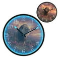 thumbnail image 1 of Voice Activated Clock with Glow Light 12 Inch Large Silent Wall Clock Battery Operated for Home Decor Majestic Powerful Lion, 1 of 8