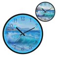 thumbnail image 1 of Voice Activated Clock with Glow Light 12 Inch Large Silent Wall Clock Battery Operated for Home Decor Ocean Waves, 1 of 8