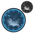 thumbnail image 1 of Voice Activated Clock with Glow Light 12 Inch Large Silent Wall Clock Battery Operated for Home Decor Open Book, 1 of 8
