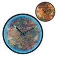 thumbnail image 1 of Voice Activated Clock with Glow Light 12 Inch Large Silent Wall Clock Battery Operated for Home Decor Orange Leaves, 1 of 8