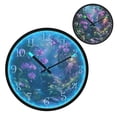 thumbnail image 1 of Voice Activated Clock with Glow Light 12 Inch Large Silent Wall Clock Battery Operated for Home Decor Orchid Forest Scene, 1 of 8