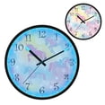 thumbnail image 1 of Voice Activated Clock with Glow Light 12 Inch Large Silent Wall Clock Battery Operated for Home Decor Pastel Unicorns and Bows, 1 of 8