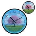 thumbnail image 1 of Voice Activated Clock with Glow Light 12 Inch Large Silent Wall Clock Battery Operated for Home Decor Pink Cherry Blossom Tree, 1 of 8