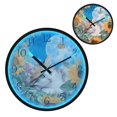 thumbnail image 1 of Voice Activated Clock with Glow Light 12 Inch Large Silent Wall Clock Battery Operated for Home Decor Playful Cat Lying Sunflowers, 1 of 8