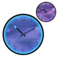 thumbnail image 1 of Voice Activated Clock with Glow Light 12 Inch Large Silent Wall Clock Battery Operated for Home Decor Purple Mist, 1 of 8