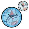 thumbnail image 1 of Voice Activated Clock with Glow Light 12 Inch Large Silent Wall Clock Battery Operated for Home Decor Sailfish and Coral Reef, 1 of 8