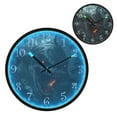 thumbnail image 1 of Voice Activated Clock with Glow Light 12 Inch Large Silent Wall Clock Battery Operated for Home Decor Scary Shark, 1 of 8