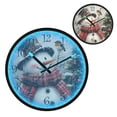 thumbnail image 1 of Voice Activated Clock with Glow Light 12 Inch Large Silent Wall Clock Battery Operated for Home Decor Snowman and Bird, 1 of 8
