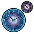 thumbnail image 1 of Voice Activated Clock with Glow Light 12 Inch Large Silent Wall Clock Battery Operated for Home Decor Solar Vortex, 1 of 8