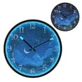 thumbnail image 1 of Voice Activated Clock with Glow Light 12 Inch Large Silent Wall Clock Battery Operated for Home Decor Starry Sky Moonlight, 1 of 8