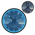 thumbnail image 1 of Voice Activated Clock with Glow Light 12 Inch Large Silent Wall Clock Battery Operated for Home Decor Strong Mountain Peak, 1 of 8