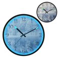 thumbnail image 1 of Voice Activated Clock with Glow Light 12 Inch Large Silent Wall Clock Battery Operated for Home Decor White Trees with Frost, 1 of 8