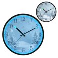 thumbnail image 1 of Voice Activated Clock with Glow Light 12 Inch Large Silent Wall Clock Battery Operated for Home Decor Winter Christmas Decorations, 1 of 8