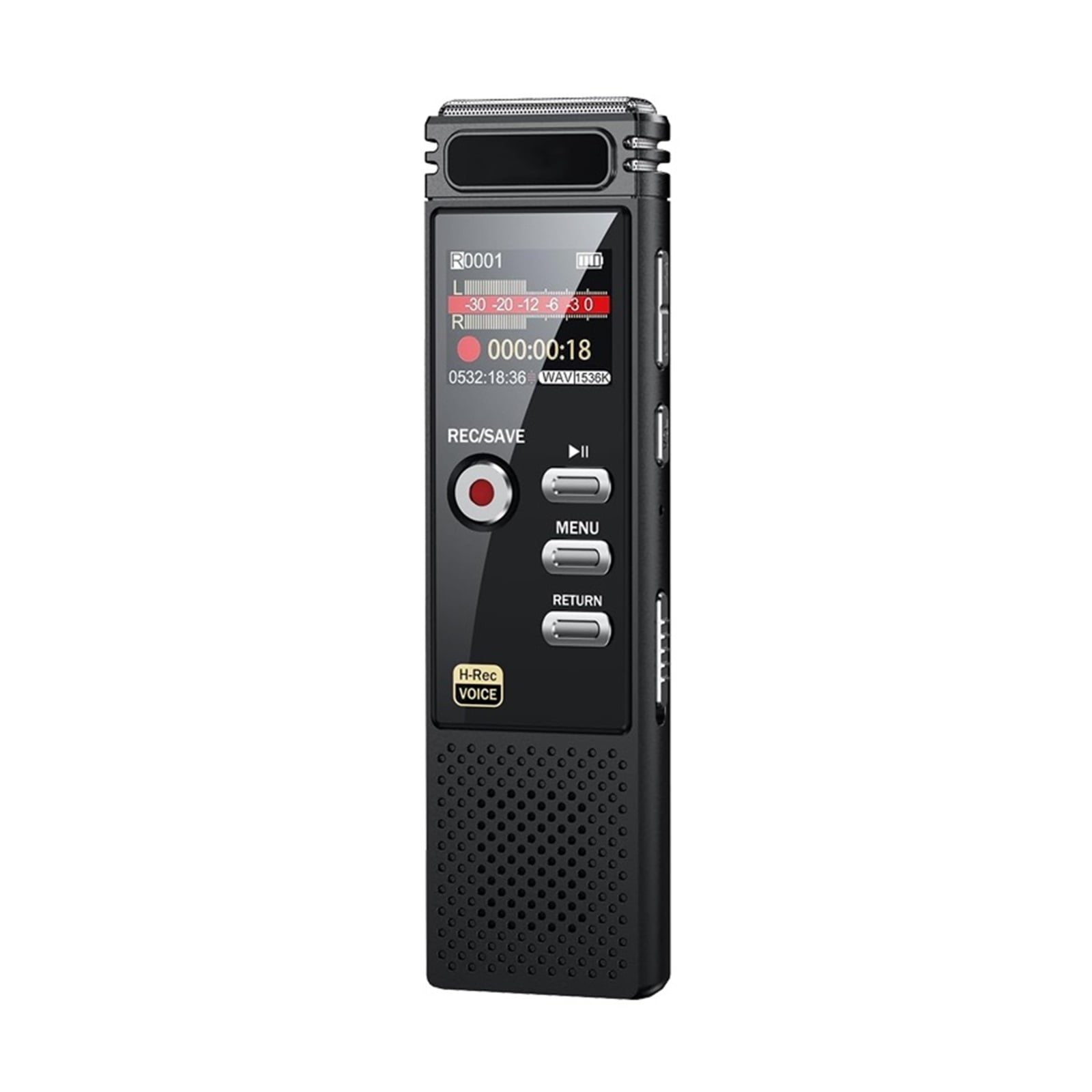 Voice Activated Portable Recorder MP3 Player Telephone Recording Dual Arc Microphone ,Excellent Sound Quality