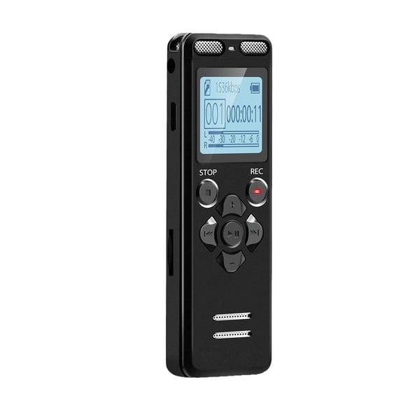 Voice Activated Recorder Big LCD Screen MP3 Player Extended Memory WAV HiFi Recording Record